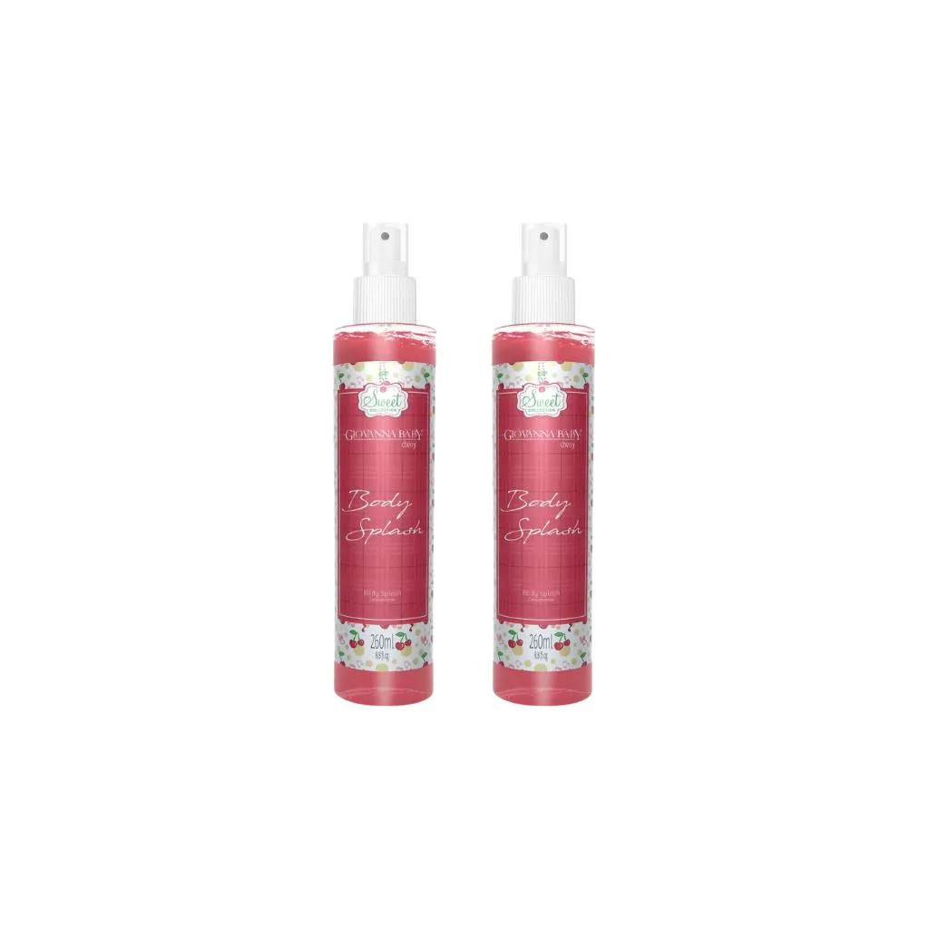 COLONIA GIOVANNA BABY BODY SPLASH 260ML CHERRY-KIT C/2UN