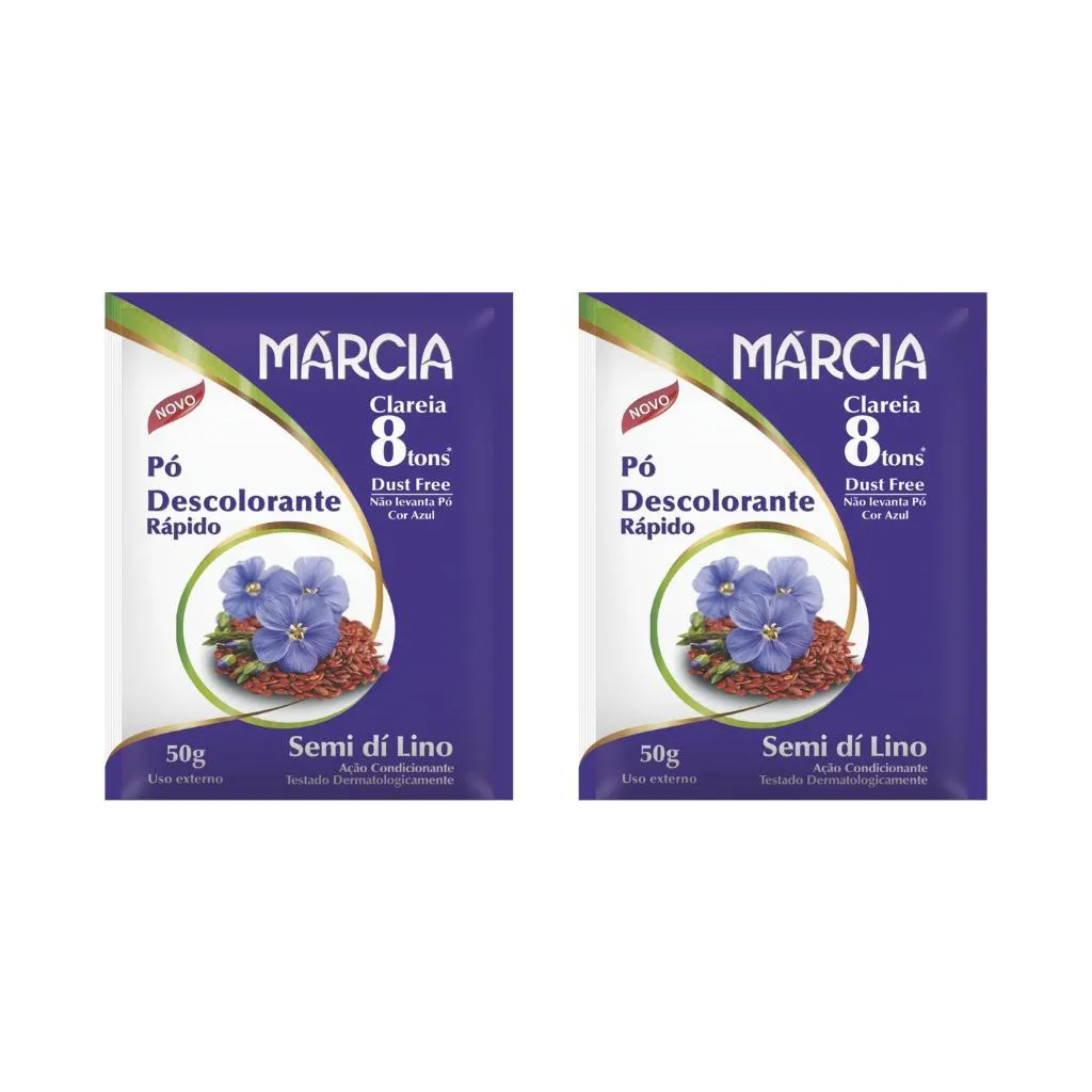 PO DESCOLORANTE MARCIA 50G SEMI DI LINO - KIT C/ 2UN