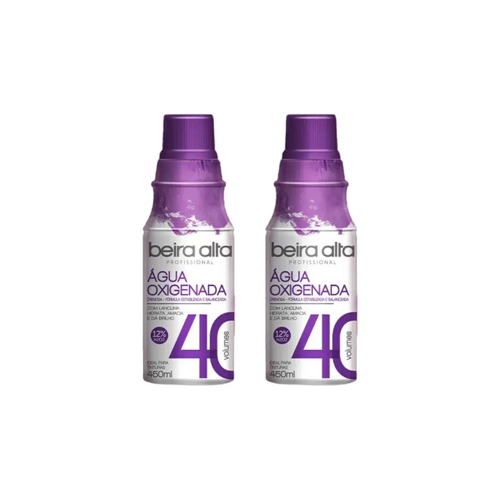 AGUA OXIGENADA BEIRA ALTA 450ML 40 VOLUMES-KIT C/2UN