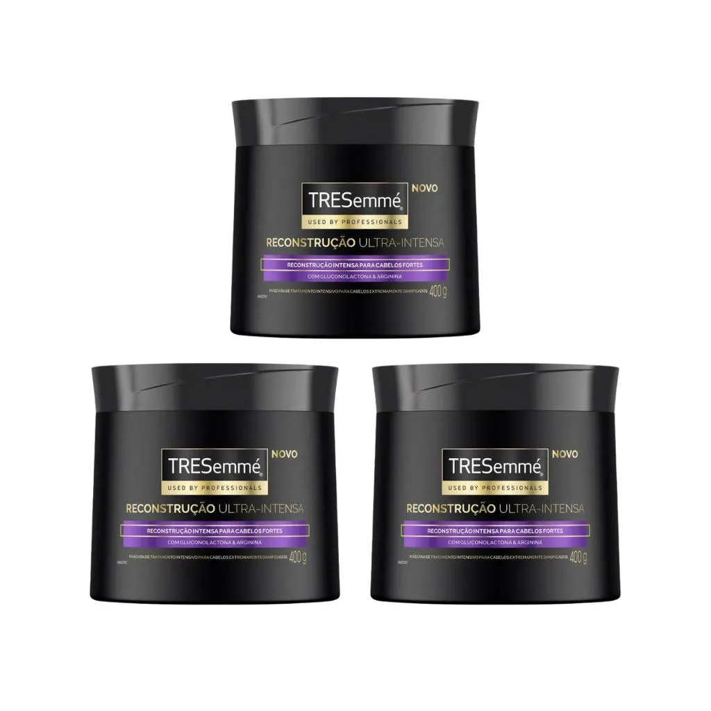CREME DE TRATAMENTO TRESEMME 400G RECONSTRUçAO - KIT C/ 3UN