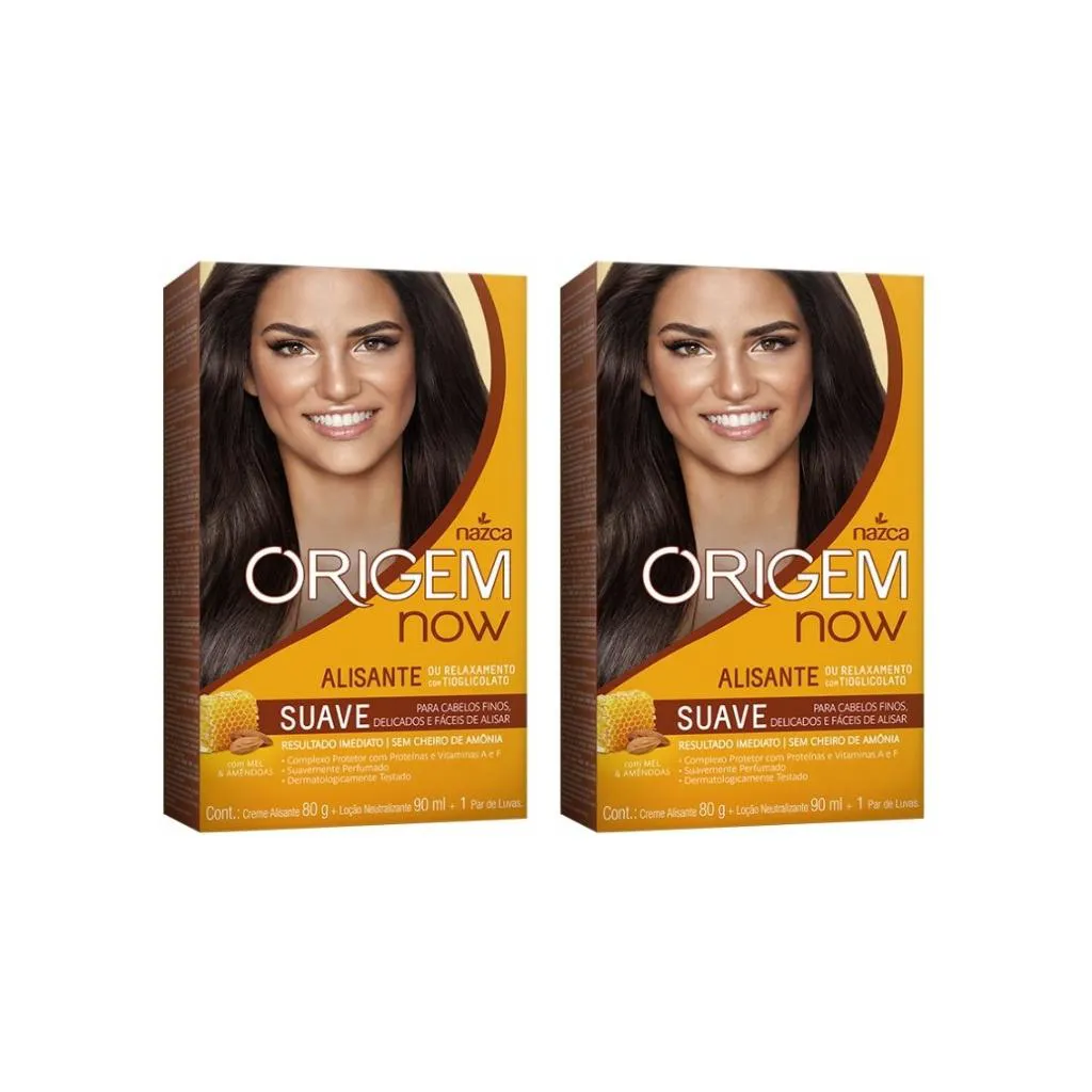 CREME ALISANTE ORIGEM 80G MEDIO MEL AMENDOAS - KIT C/ 2UN