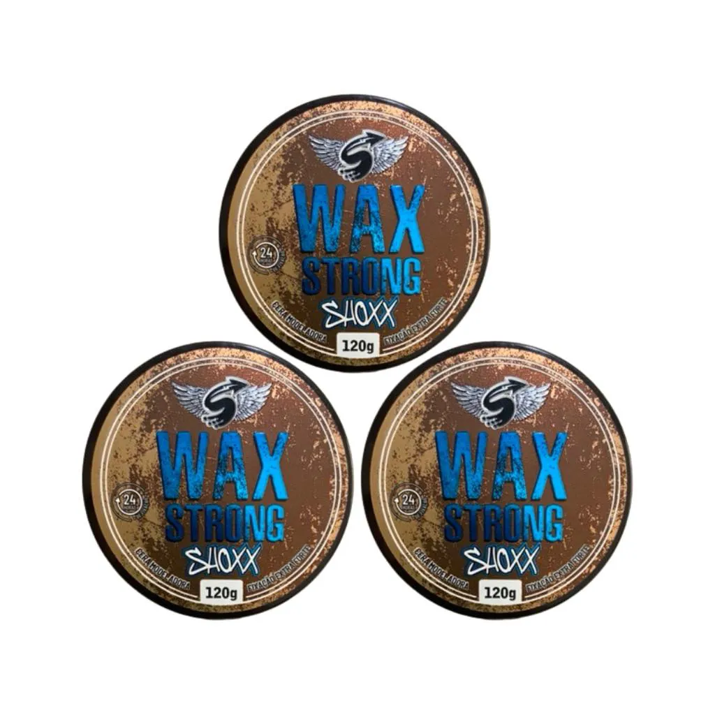 CERA SHOXX WAX STRONG 120G - KIT C/ 3UN