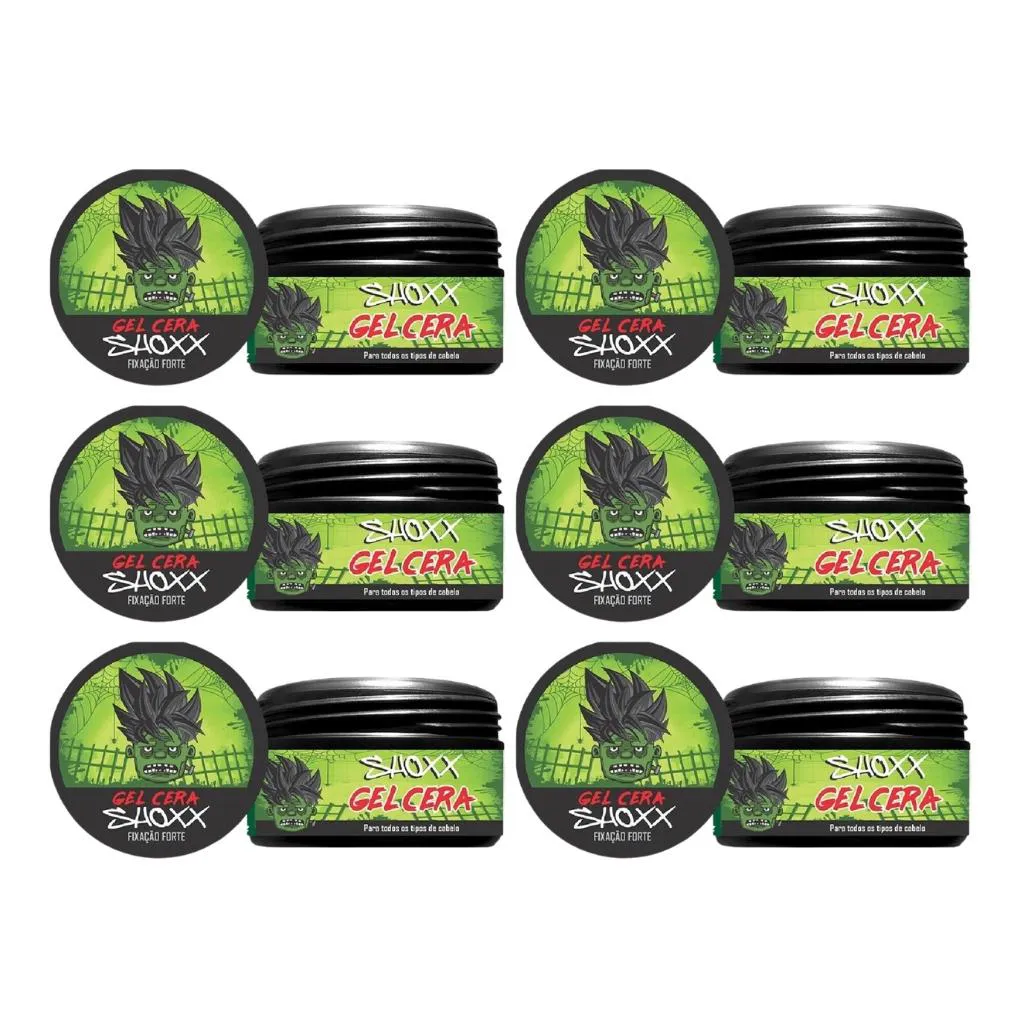 GEL CERA FIXADOR SHOXX 240G - KIT C/ 6UN