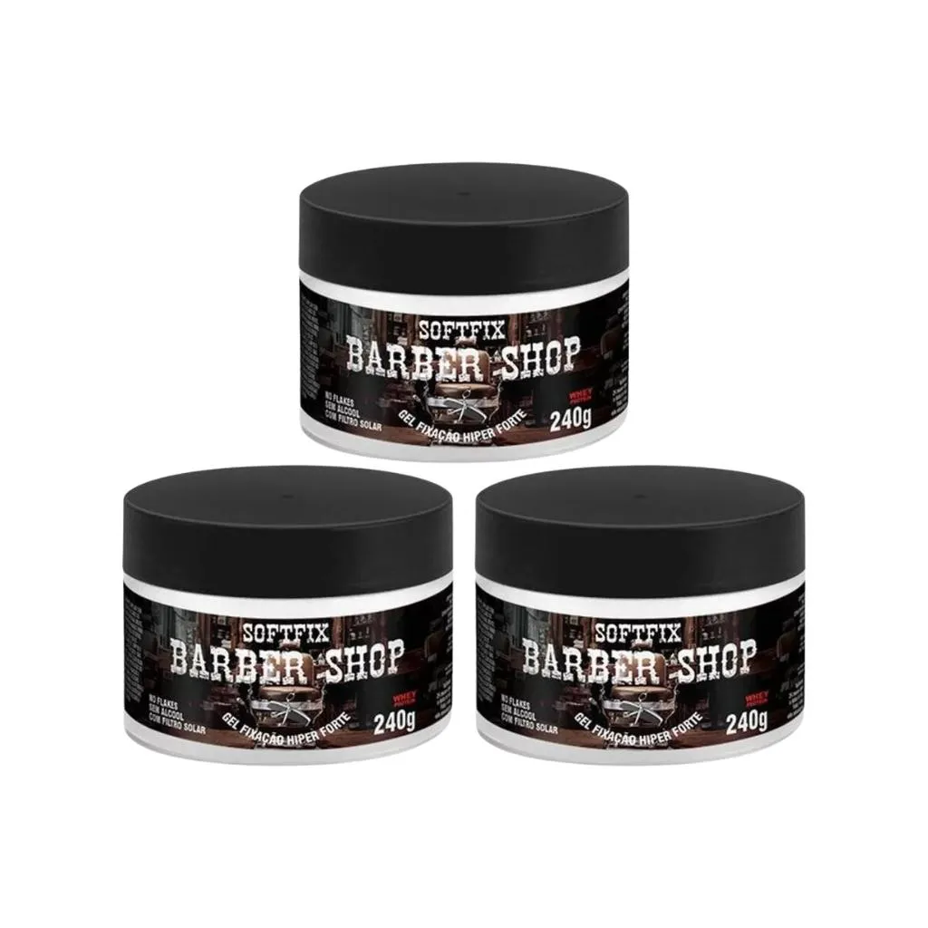 GEL COLA FIXADOR SOFTFIX WHEY PROTEIN SEM ALCOOL 240G - 3UN