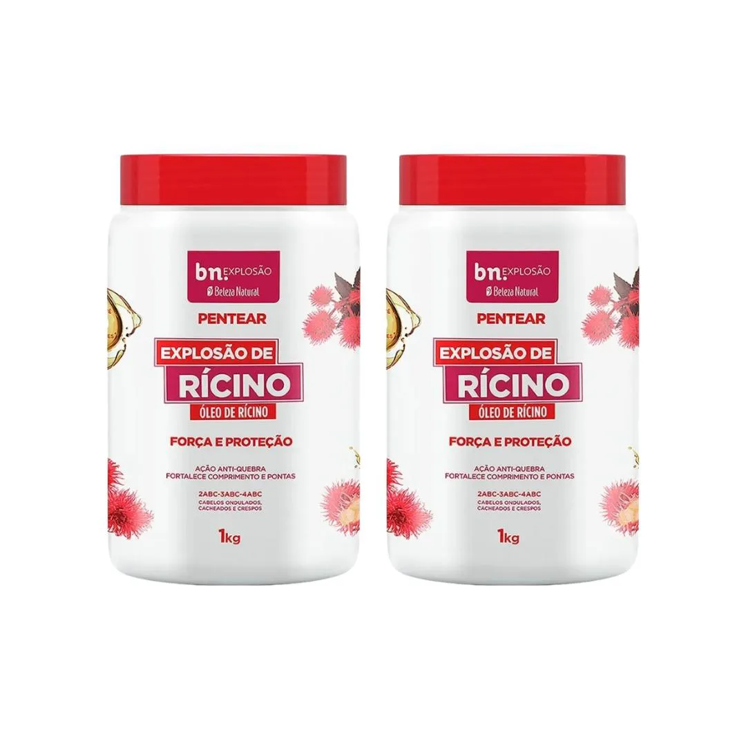 CREME PARA PENTEAR BELEZA NATURAL 1KG EXPLOSAO RICINO- 2UN