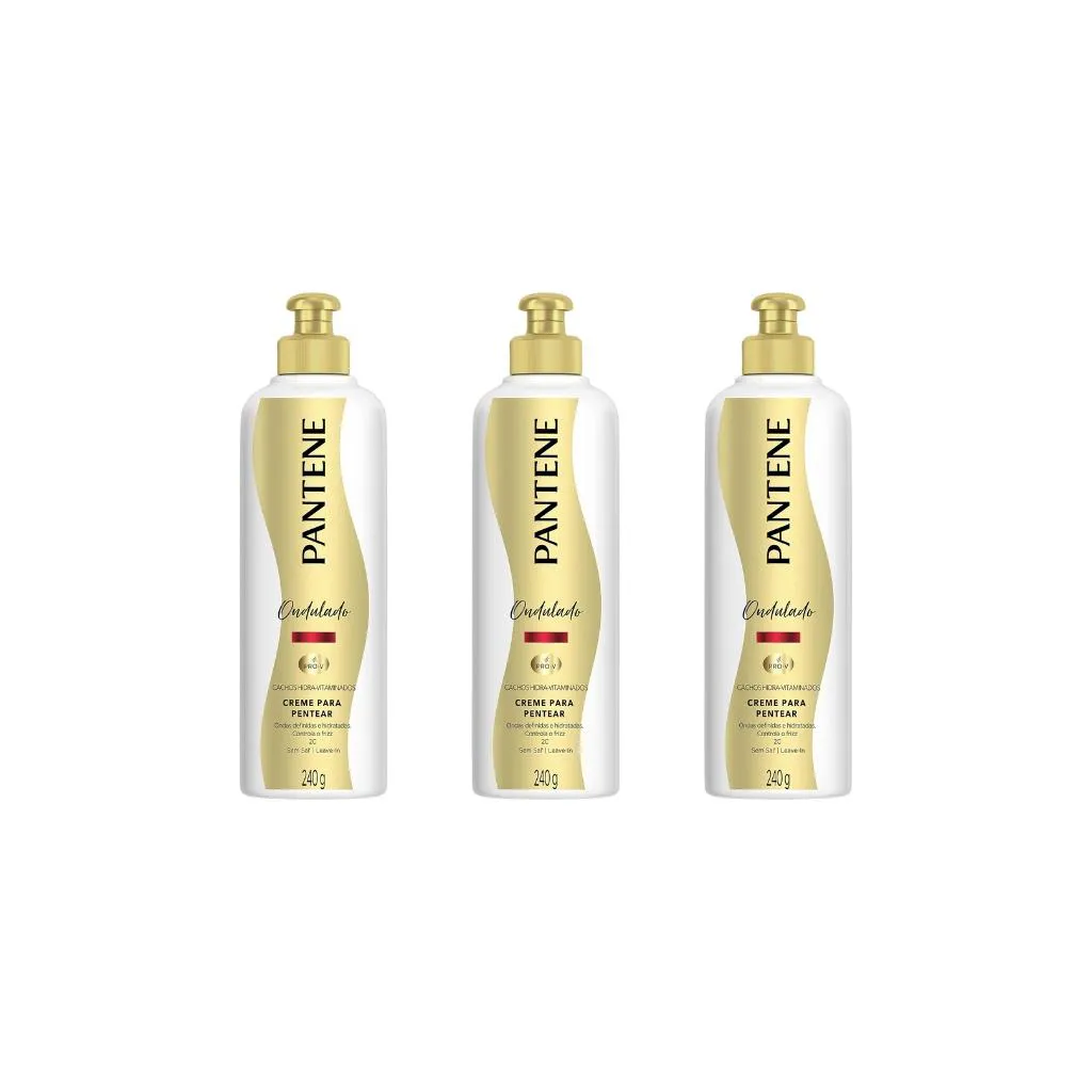 CREME PARA PENTEAR PANTENE 240G HIDRA-VIT ONDUL - KIT C/3UN