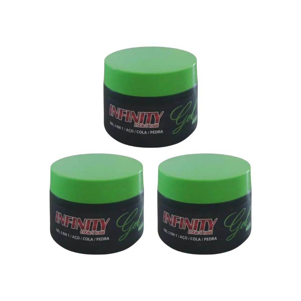 GEL COLA INFINITY 3 EM 1 300G - KIT C/ 3UN