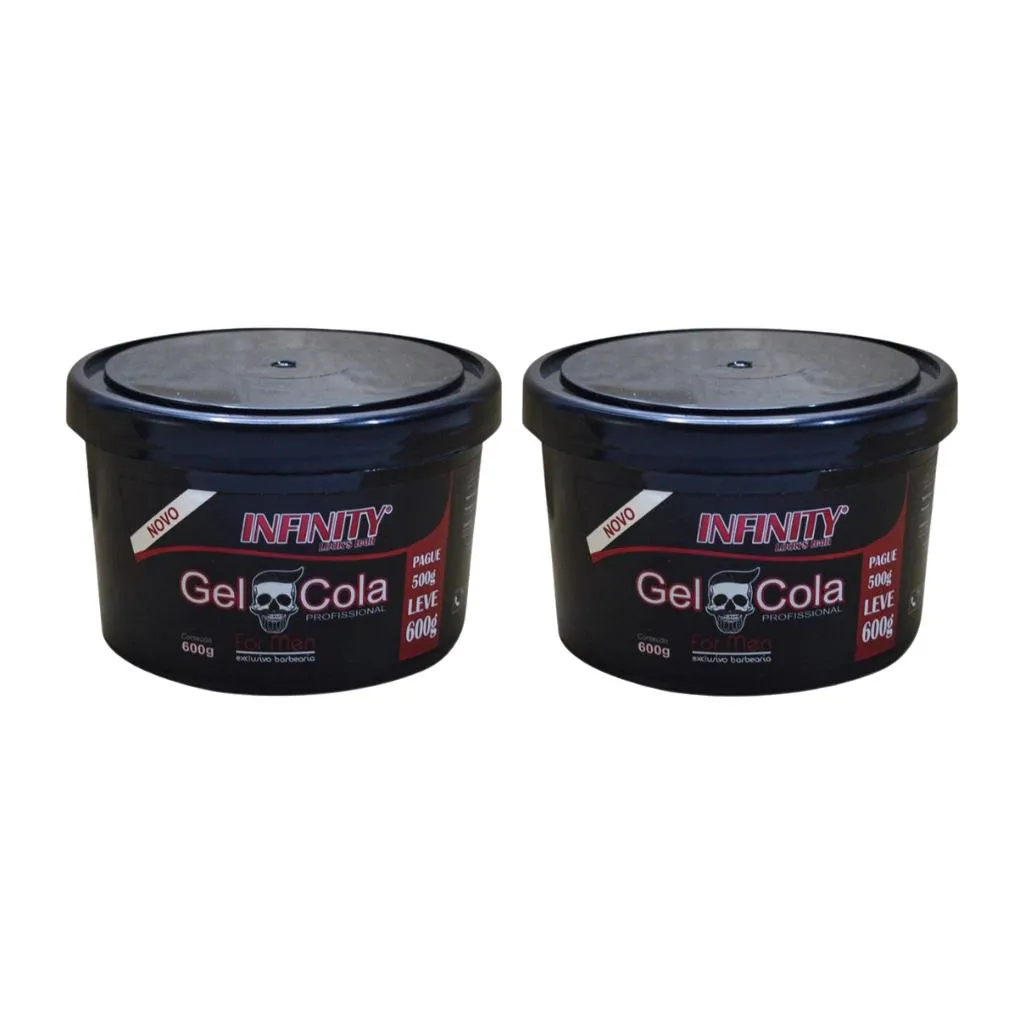 GEL COLA INFINITY FOR MEN 600G - KIT C/ 2UN