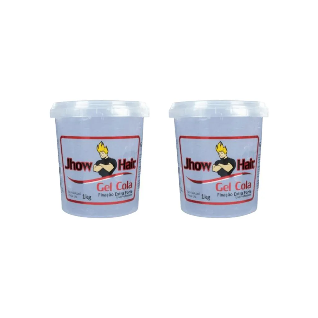 GEL COLA JHOW HAIR 1000G - KIT COM 2UN