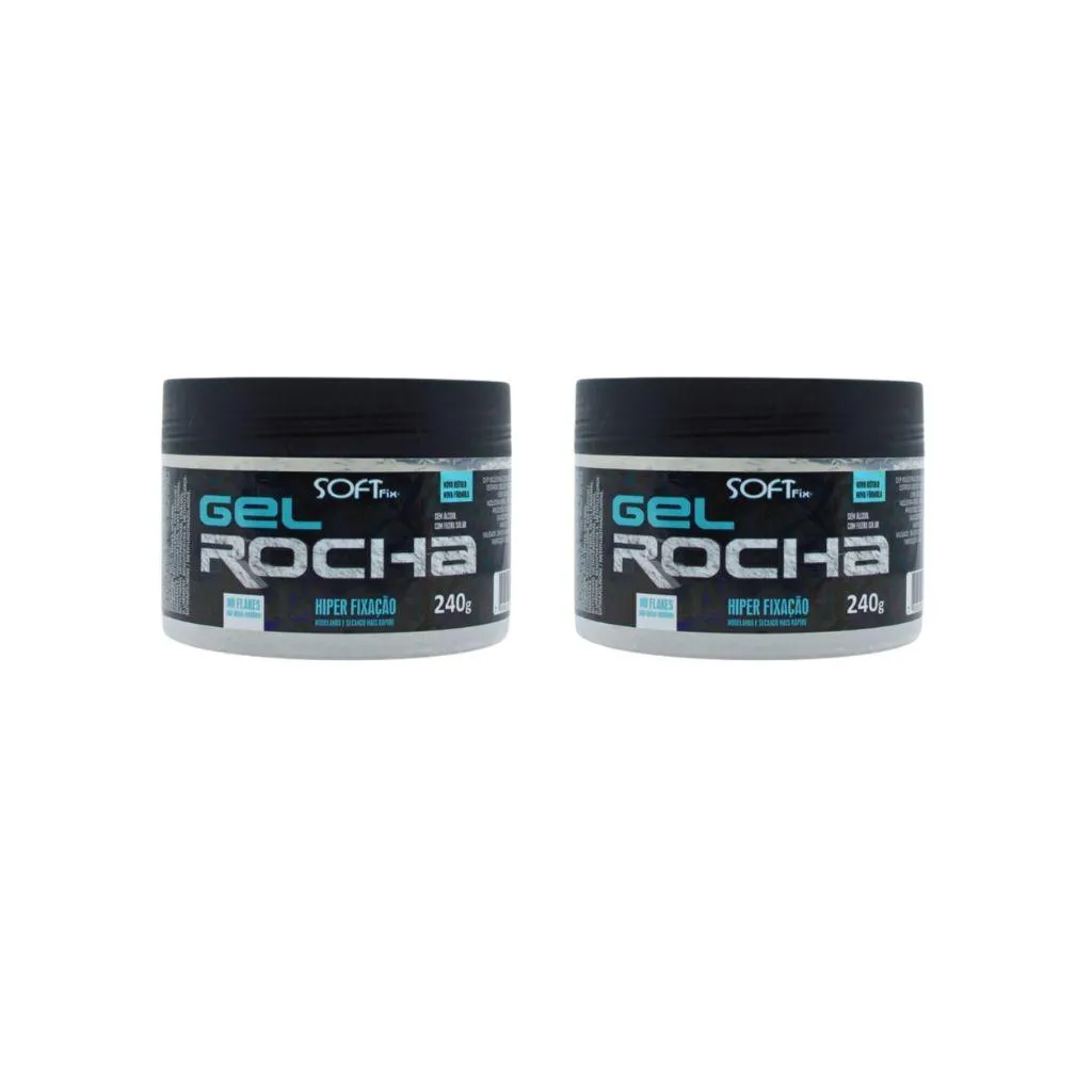 GEL FIXADOR SOFTFIX ROCHA 240G - KIT C/ 2UN