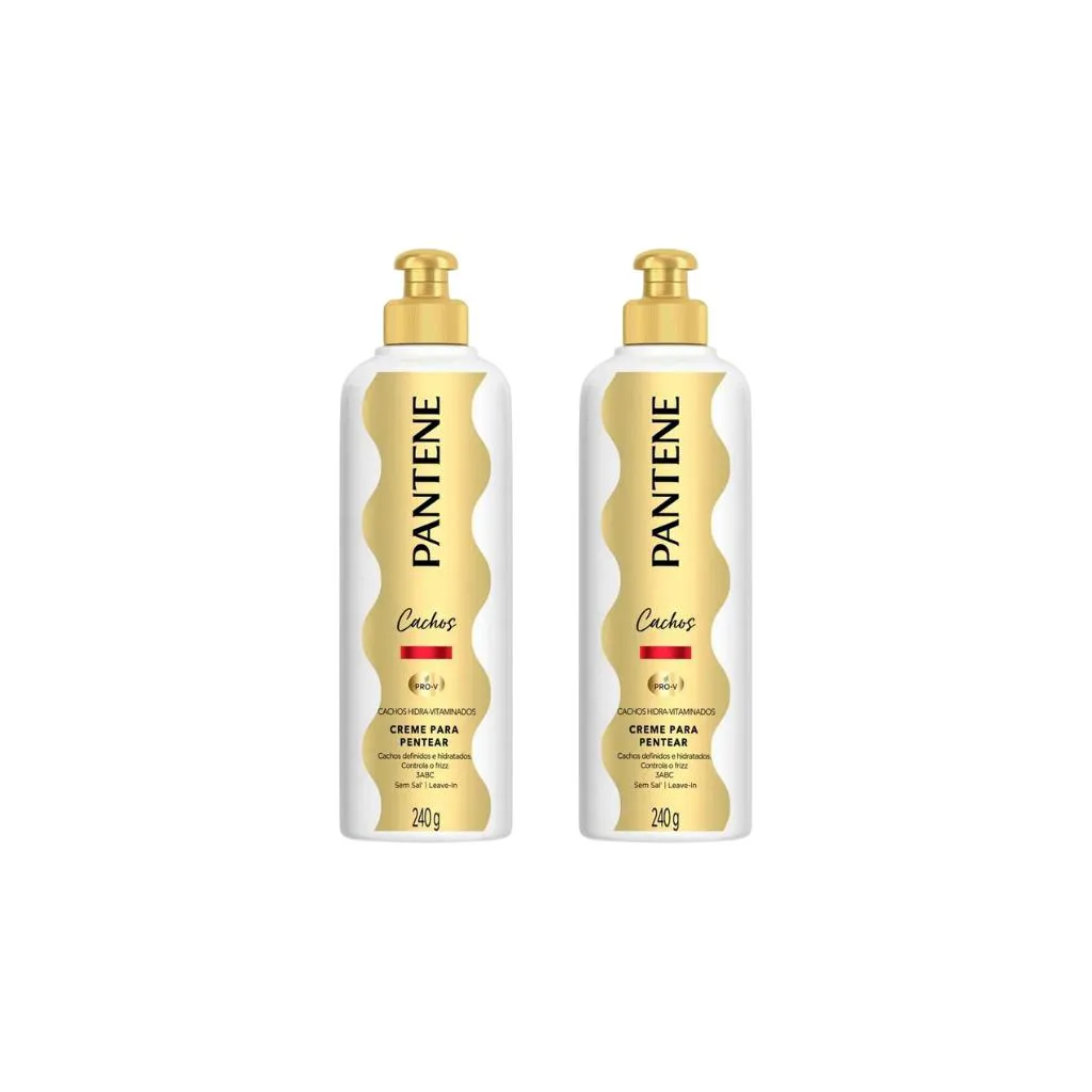 CREME PARA PENTEAR PANTENE 240G HIDRA-VIT CACHOS - KIT C/2UN