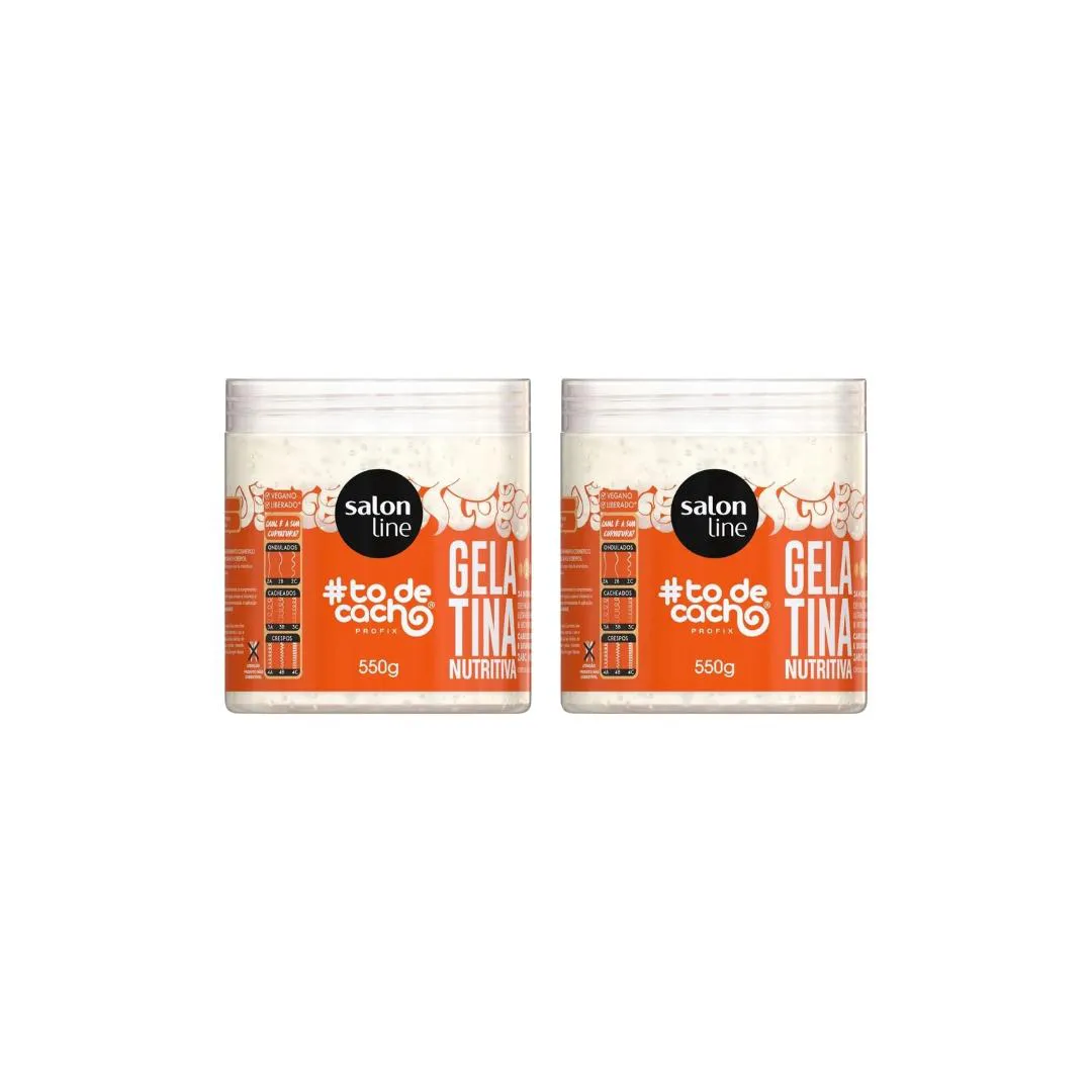 GELATINA CAPILAR SALON LINE 550G TODECACHO NUTRITIVA - 2UN