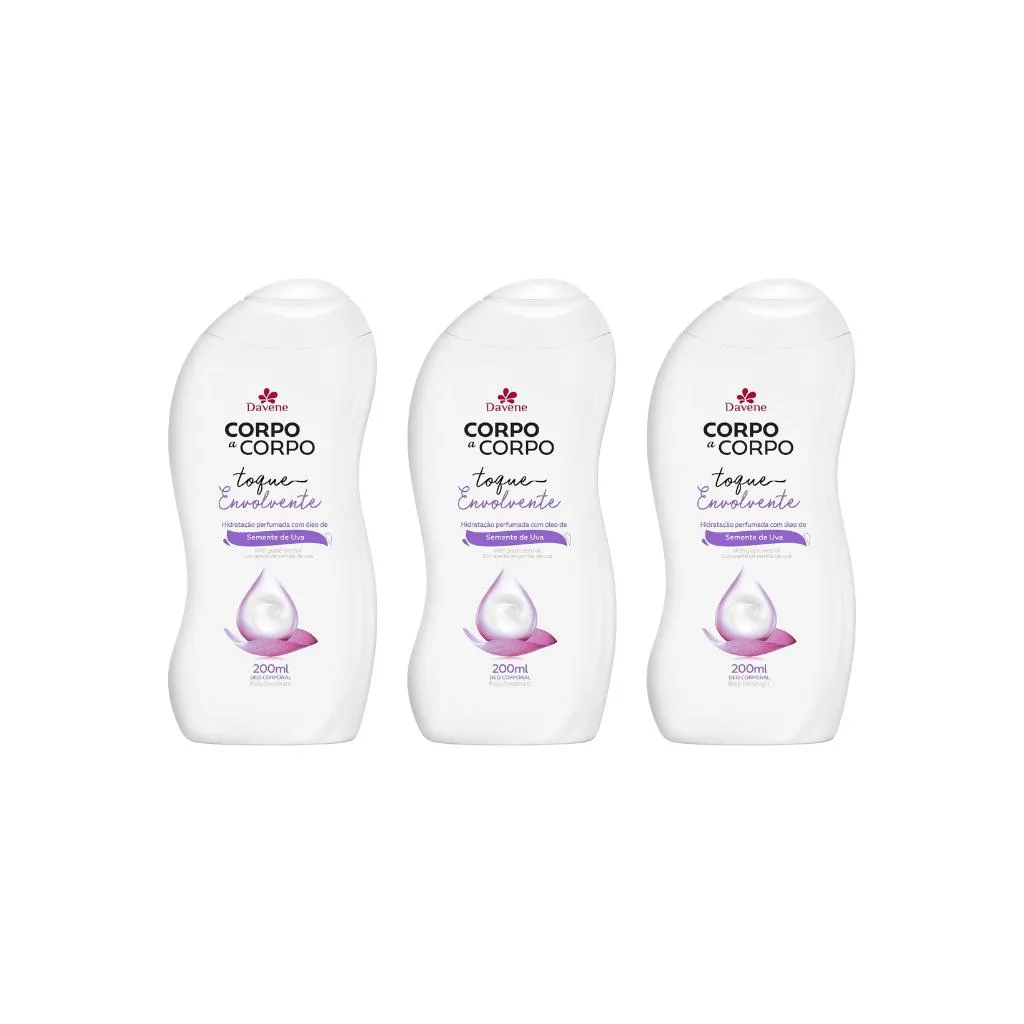 HIDRATANTE CORPORAL DAVENE CORPO A CORPO 200ML ENV-KIT C/3UN