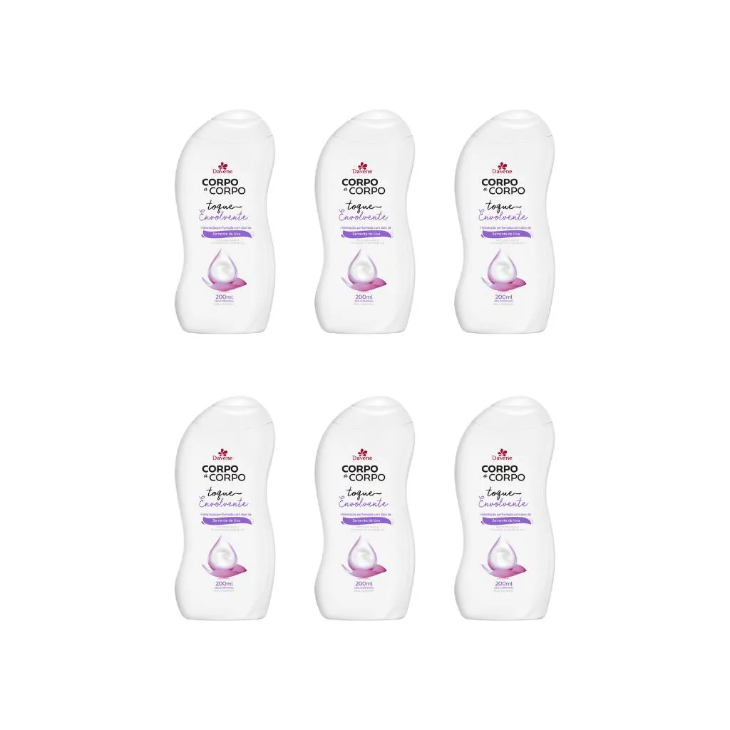 HIDRATANTE CORPORAL DAVENE CORPO A CORPO 200ML ENV-KIT C/6UN