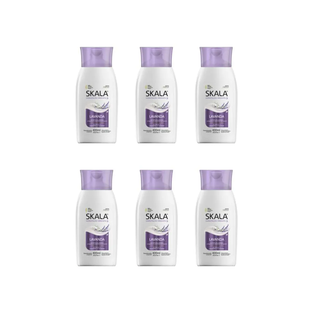 HIDRATANTE CORPORAL SKALA 400ML LAVANDA-KIT C/6UN