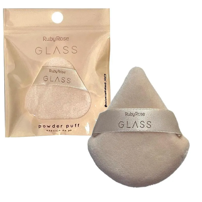 ESPONJA DE Pó POWDER PUFF GLASS HBS04 - RUBY ROSE
