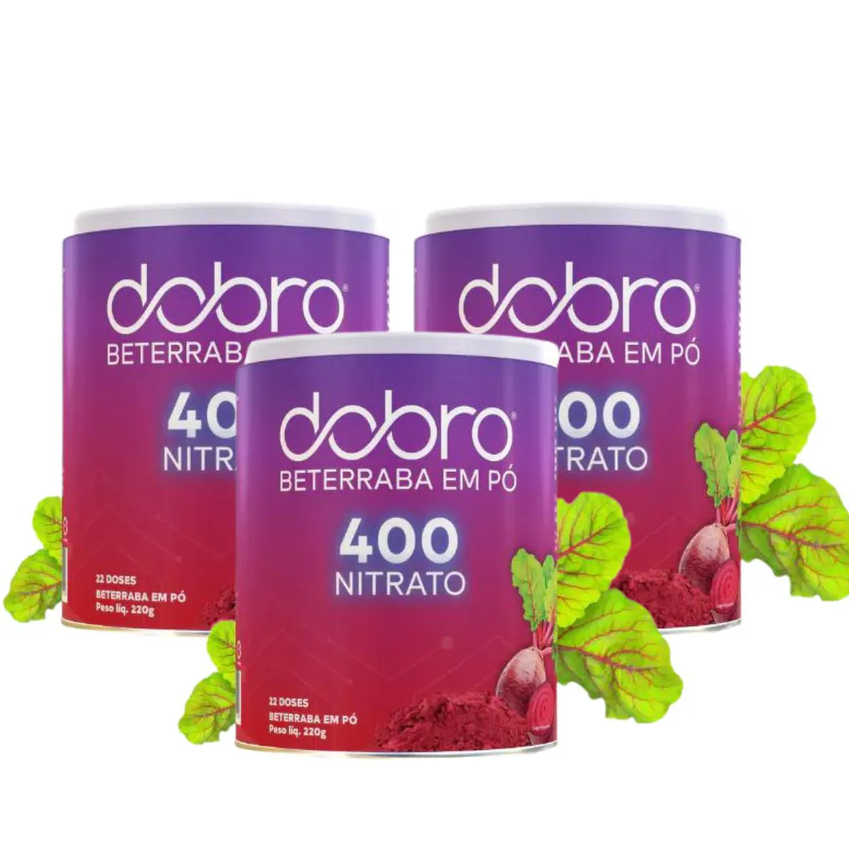 3X BT 400 NITRATO DOBRO BETERRABA EM Pó 220G