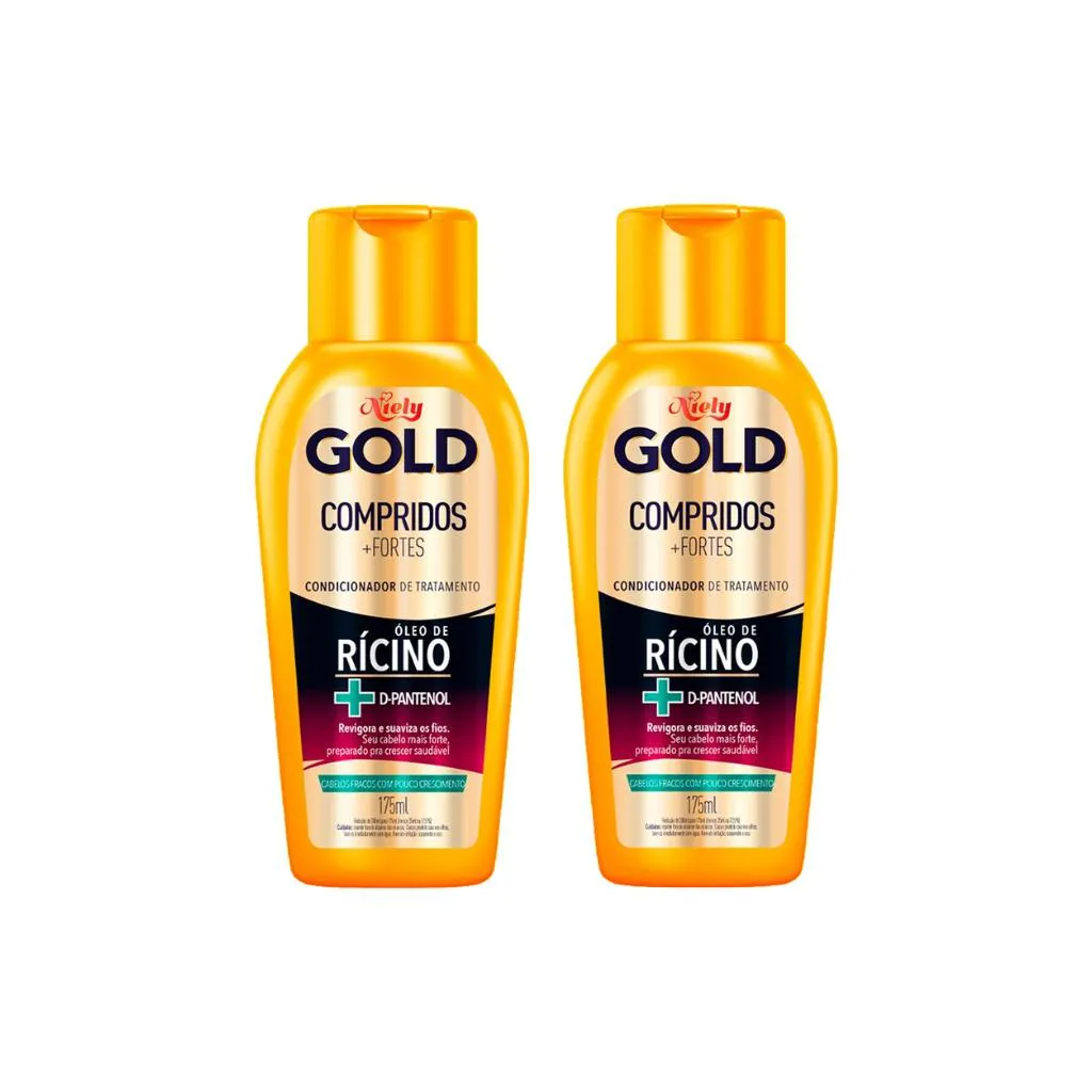 CONDICIONADOR NIELY GOLD 175ML COMPRIDOS+FORTES - KIT C/ 2UN