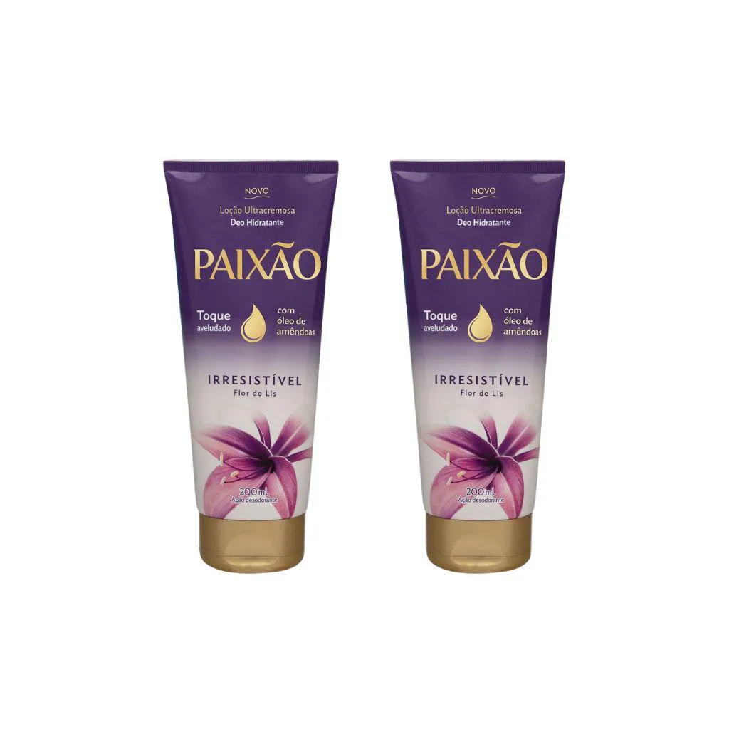 HIDRATANTE CORPORAL PAIXãO BISNAGA 200ML IRRESISTIVEL-KIT2UN