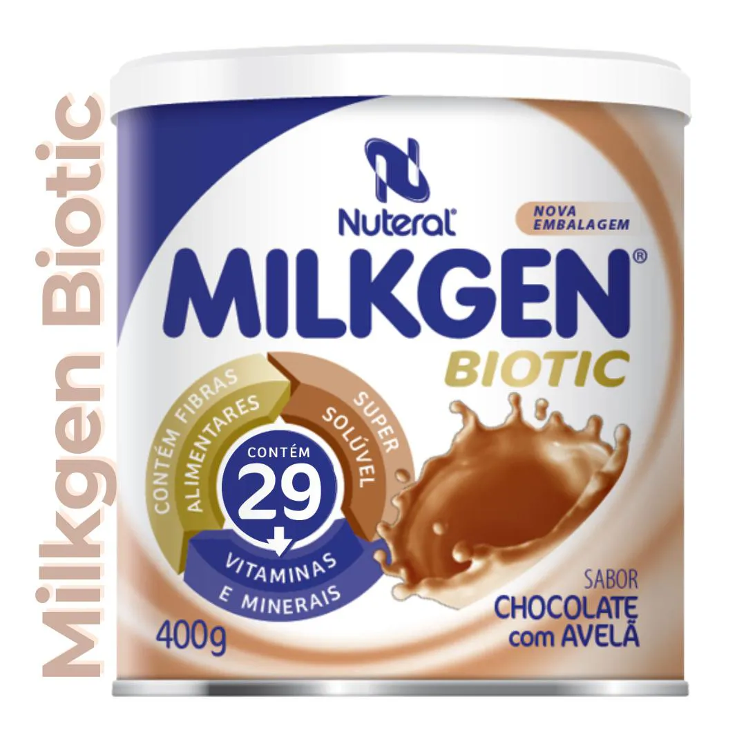 MILKGEN BIOTIC (CHOCOLATE COM AVELã) LATA 400G