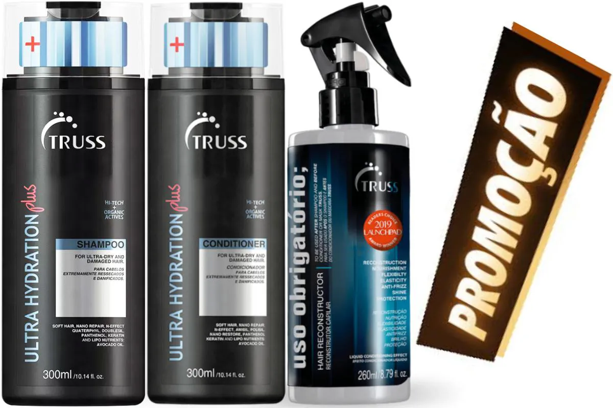 TRUSS ULTRA HYDRATION PLUS SHAMPOO E COND 300ML+USO OBRIGAT.
