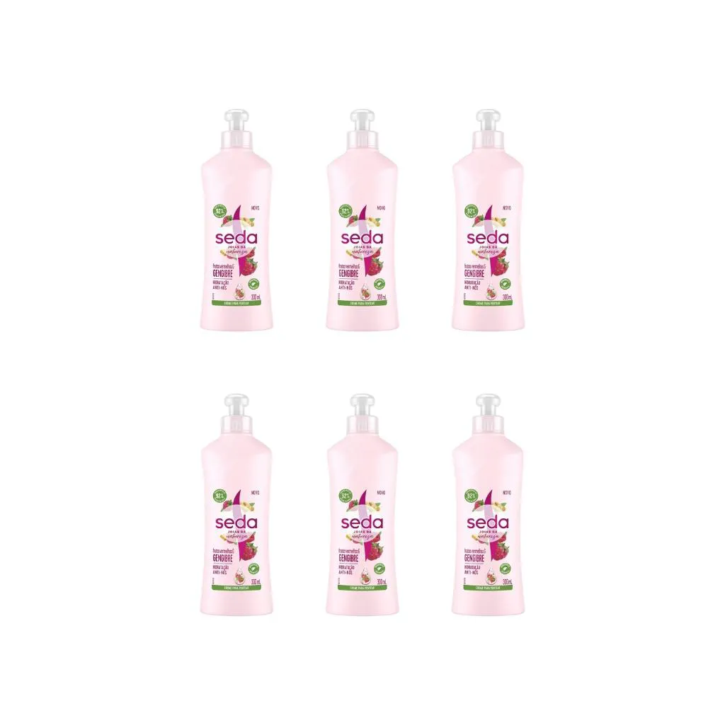 CREME PARA PENTEAR SEDA 300ML FRUTA VERM+GENGIBRE-KIT C/6UN