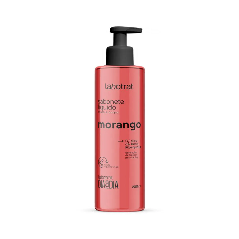 SABONETE LIQUIDO 190ML MORANGO - LABOTRAT