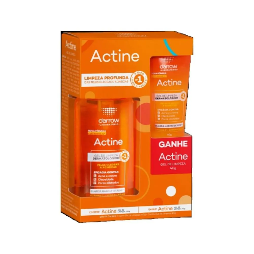 ACTINE GEL DE LIMPEZA 140G + ACTINE GEL DE LIMPEZA 40G KIT