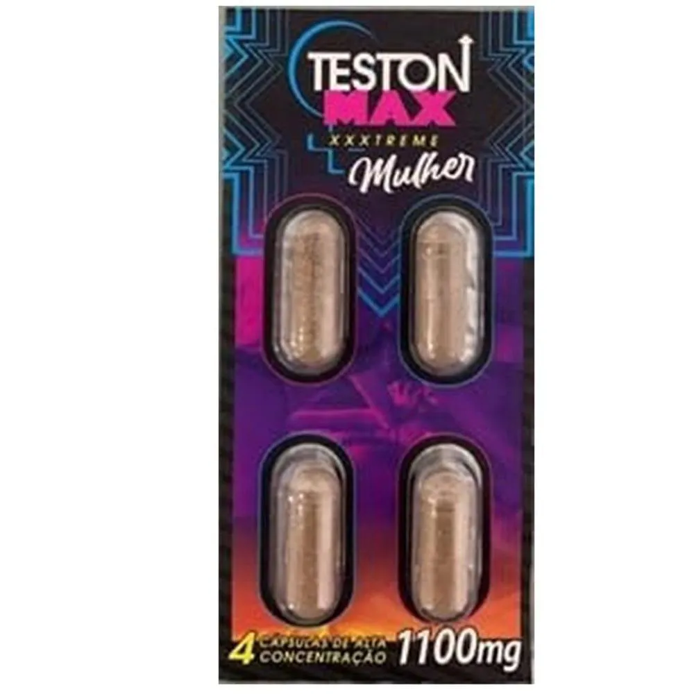 TESTON MAX XTREME MULHER 4 CAPSULAS 1000MG