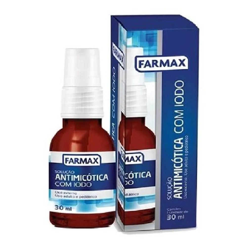 ANTIMICóTICO COM IODO FARMAX SOLUçãO TóPICA SPRAY 30ML