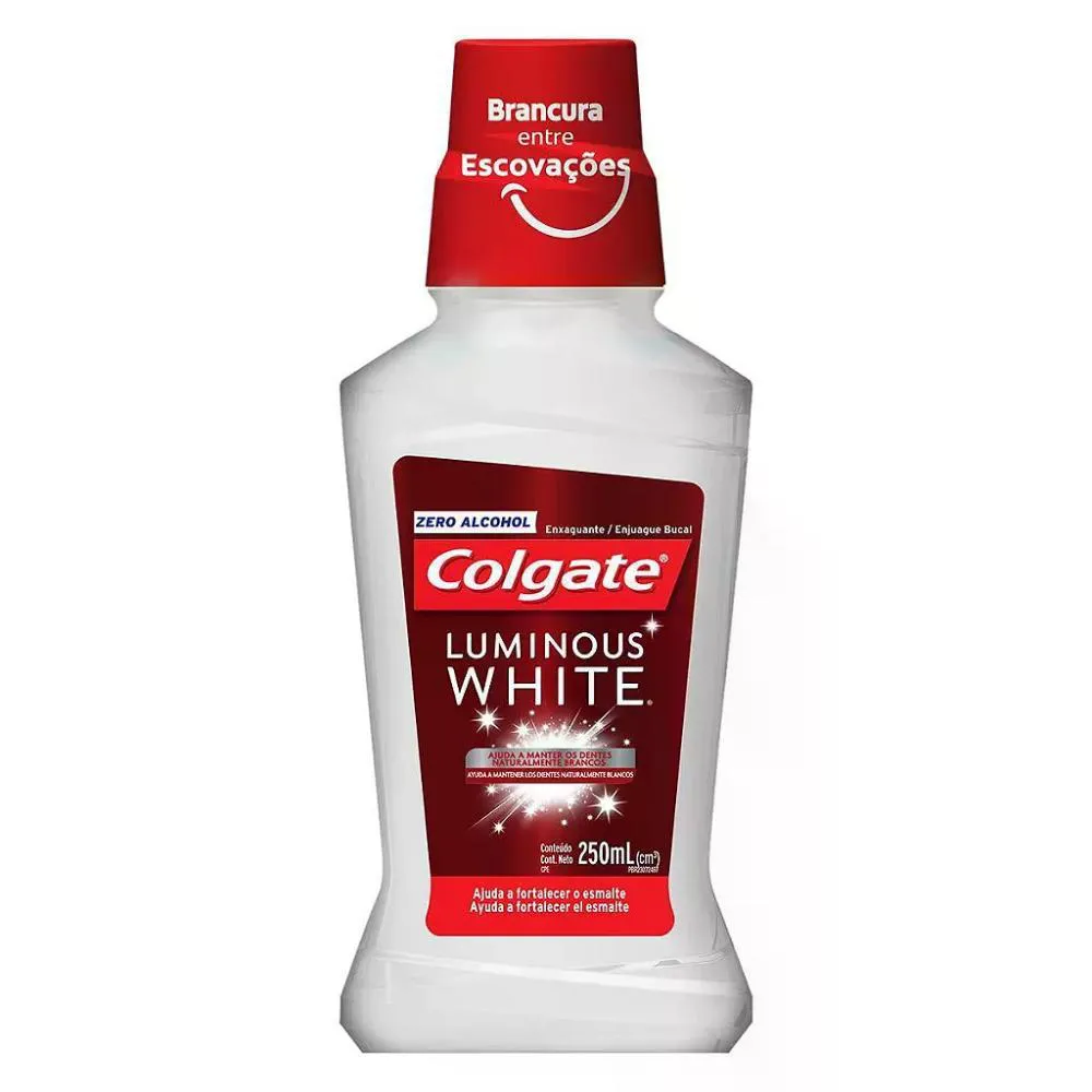 ENXAGUANTE BUCAL COLGATE LUMINOUS WHITE 250ML