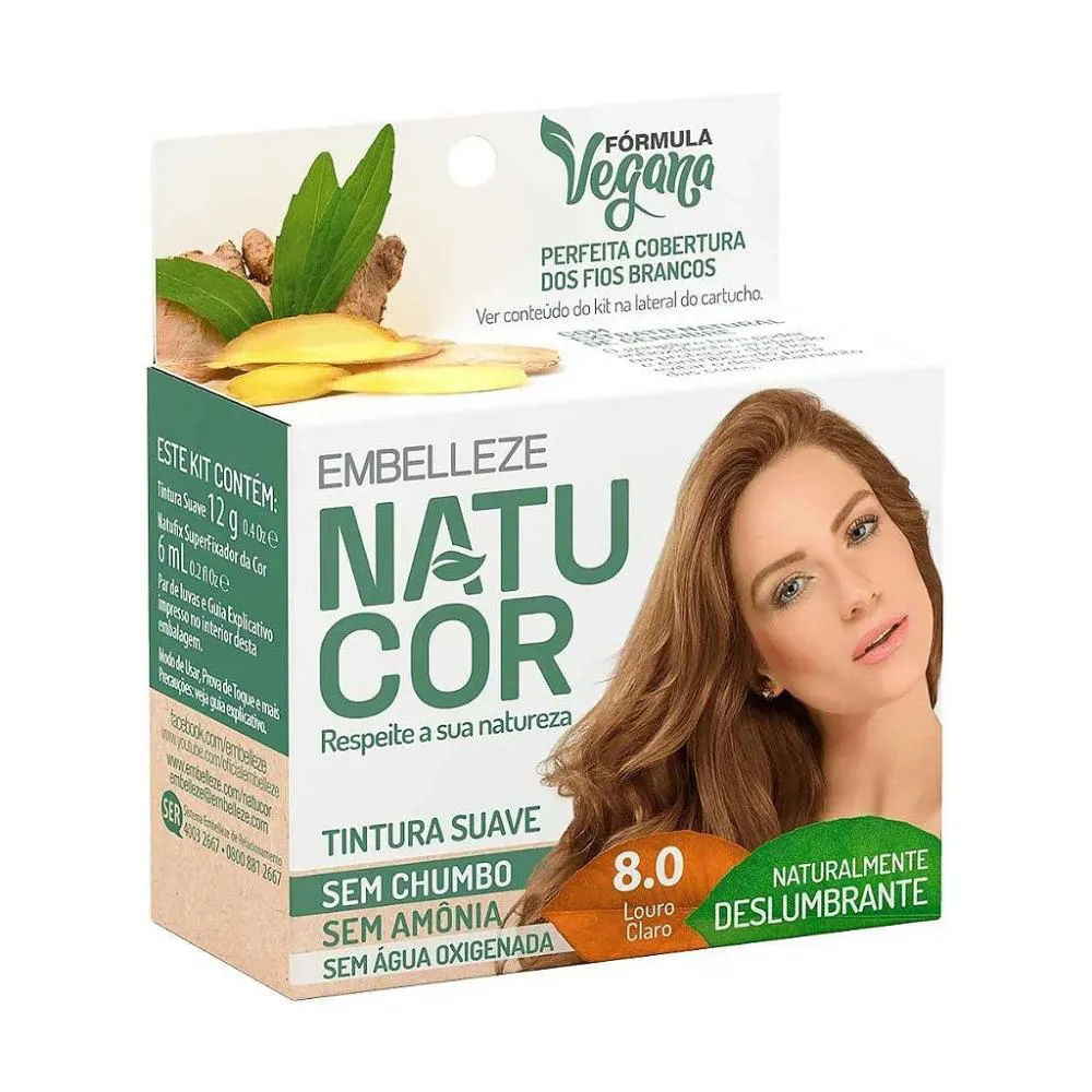 TINTURA NATUCOR 8.0 LOIRO CLARO