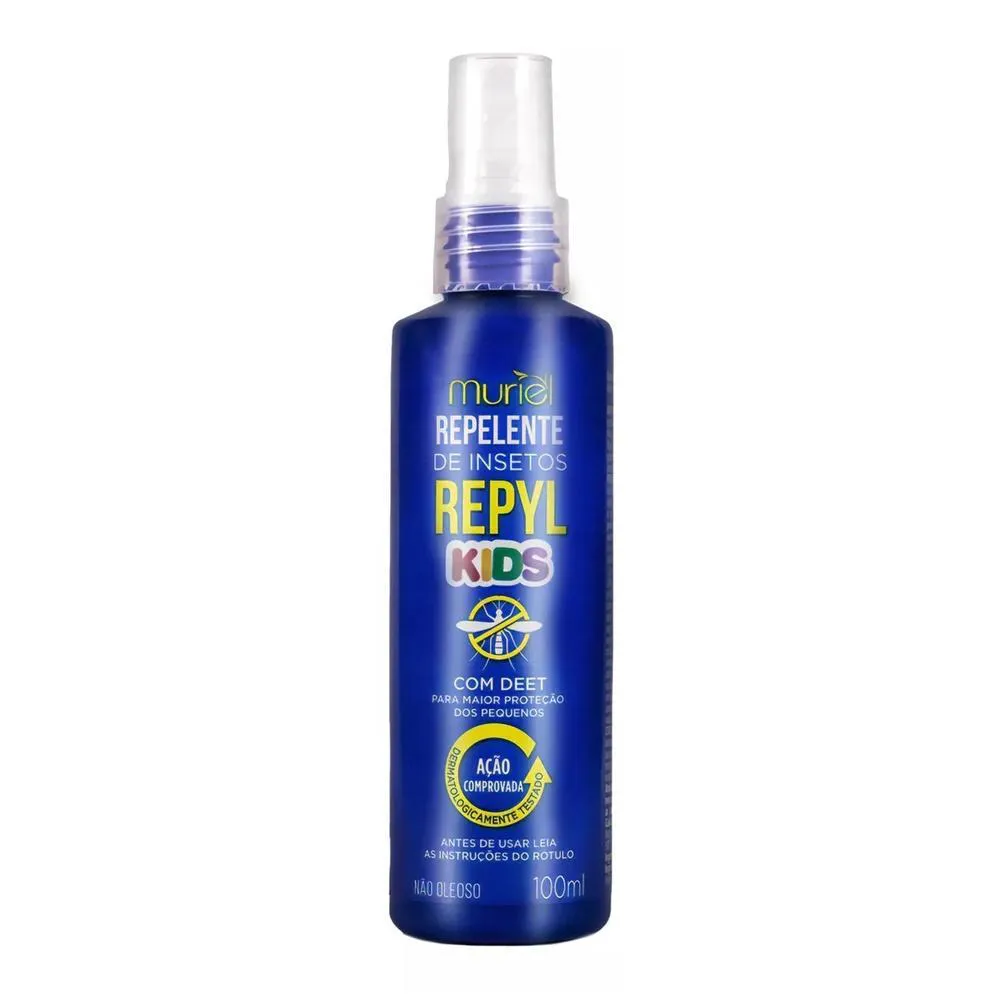 REPELENTE DE INSETOS COM DEET REPYL KIDS SPRAY 100ML MURIEL