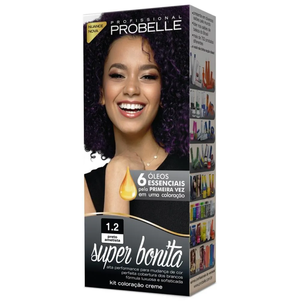 TINTURA PROBELLE SUPER BONITA 1.2 PRETO AMETISTA