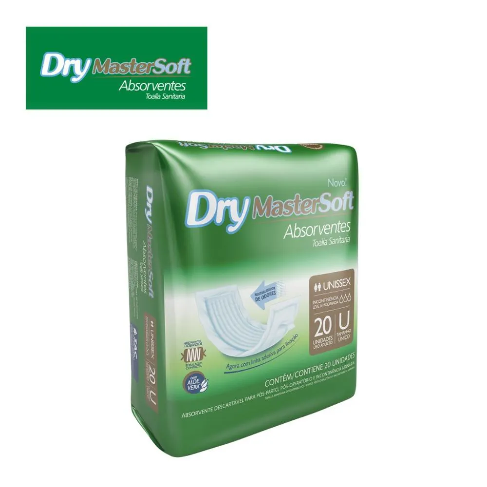 ABSORVENTE GERIATRICO  DRY MASTER SOFT  TAM.UNICO C/ 20