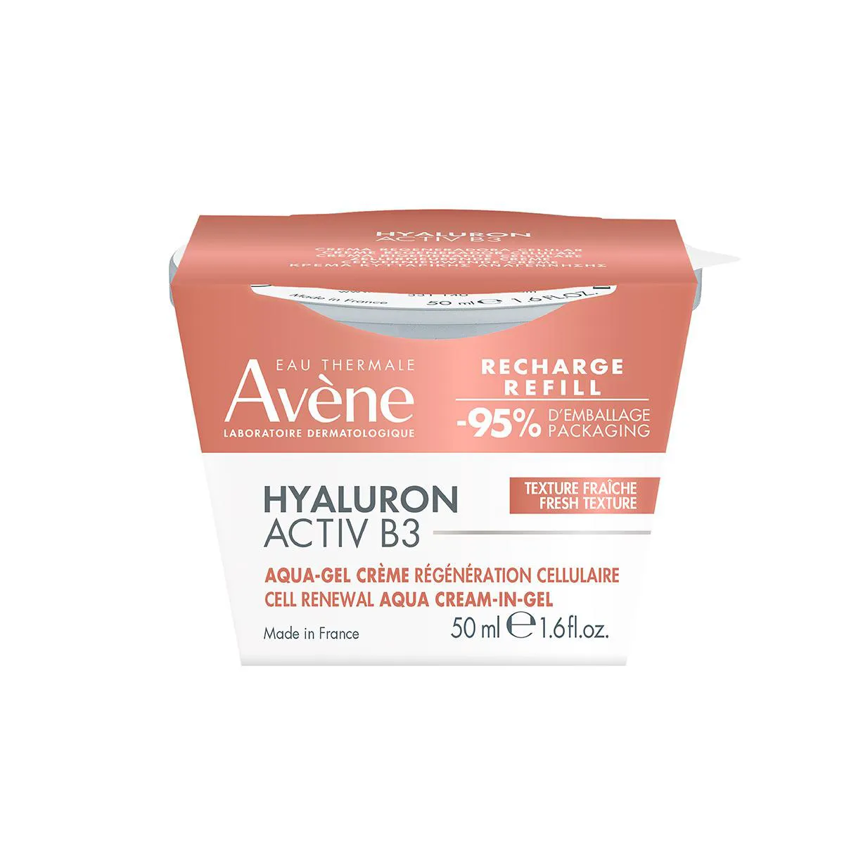 Refil Gel-Creme Anti-idade Avène Hyaluron Activ B3 Aqua Renovador Celular 50ml