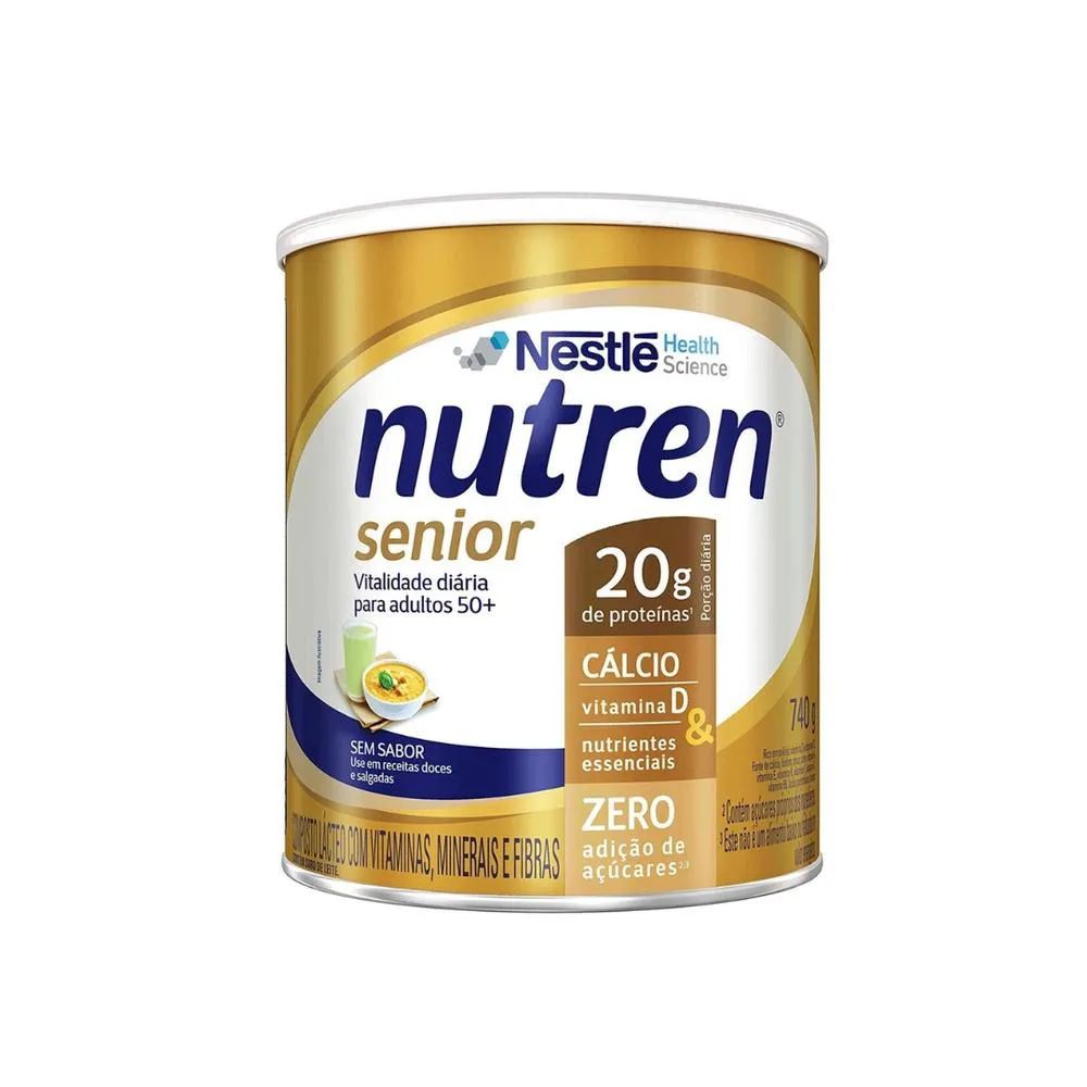 NUTREN SENIOR SEM SABOR EM LATA DE 370G