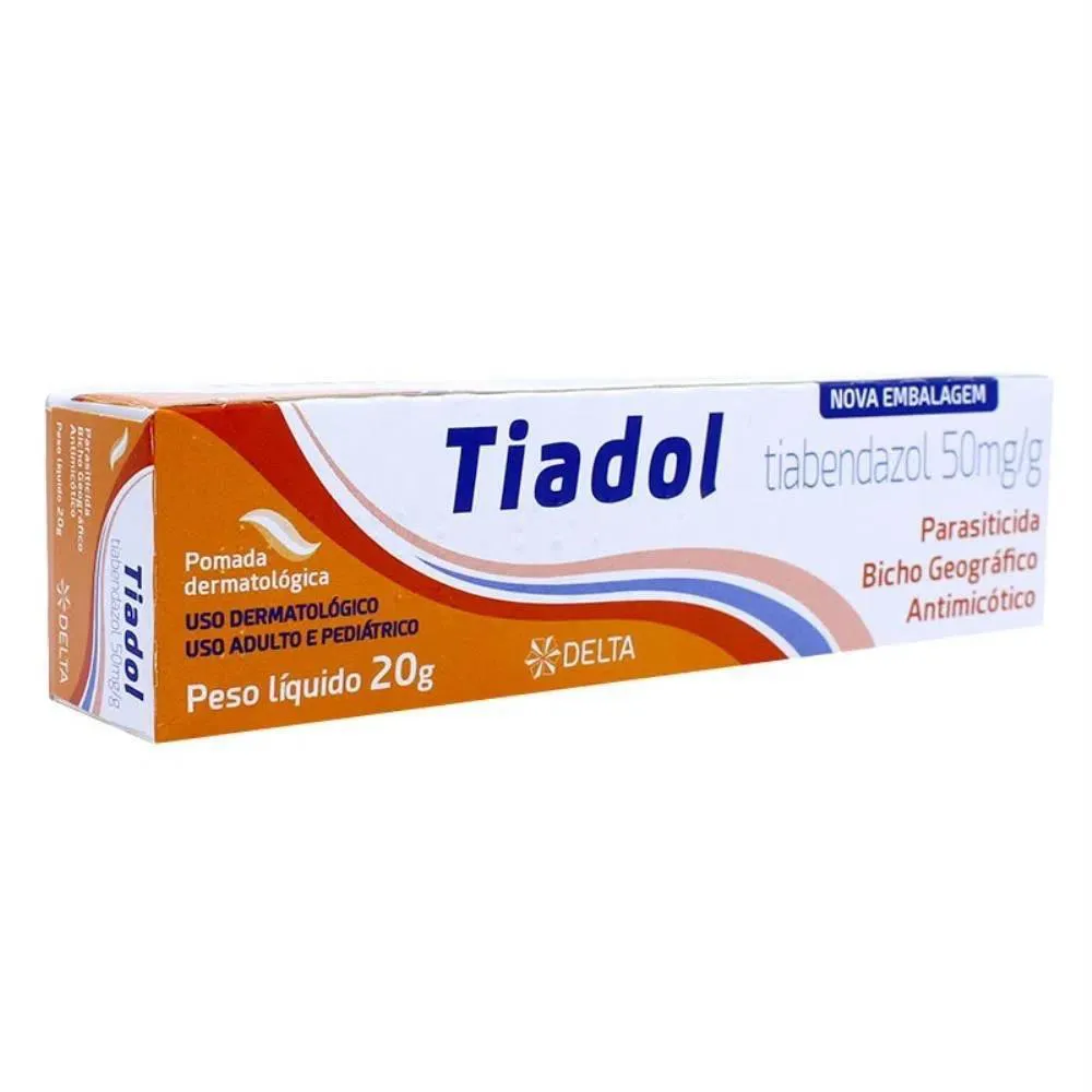 TIADOL TIABENDAZOL POMADA DERMATOLóGICA 20G