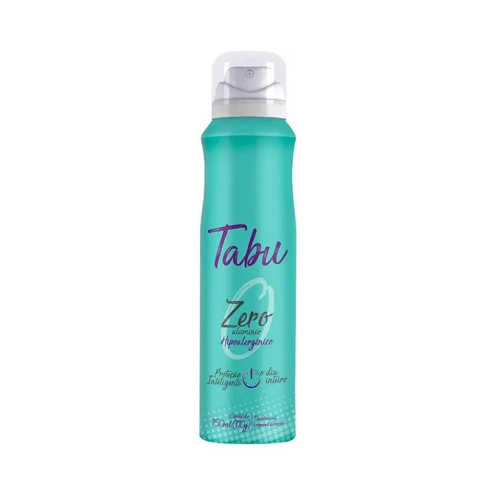 DESODORANTE TABU ZERO ALUMINIO 150ML