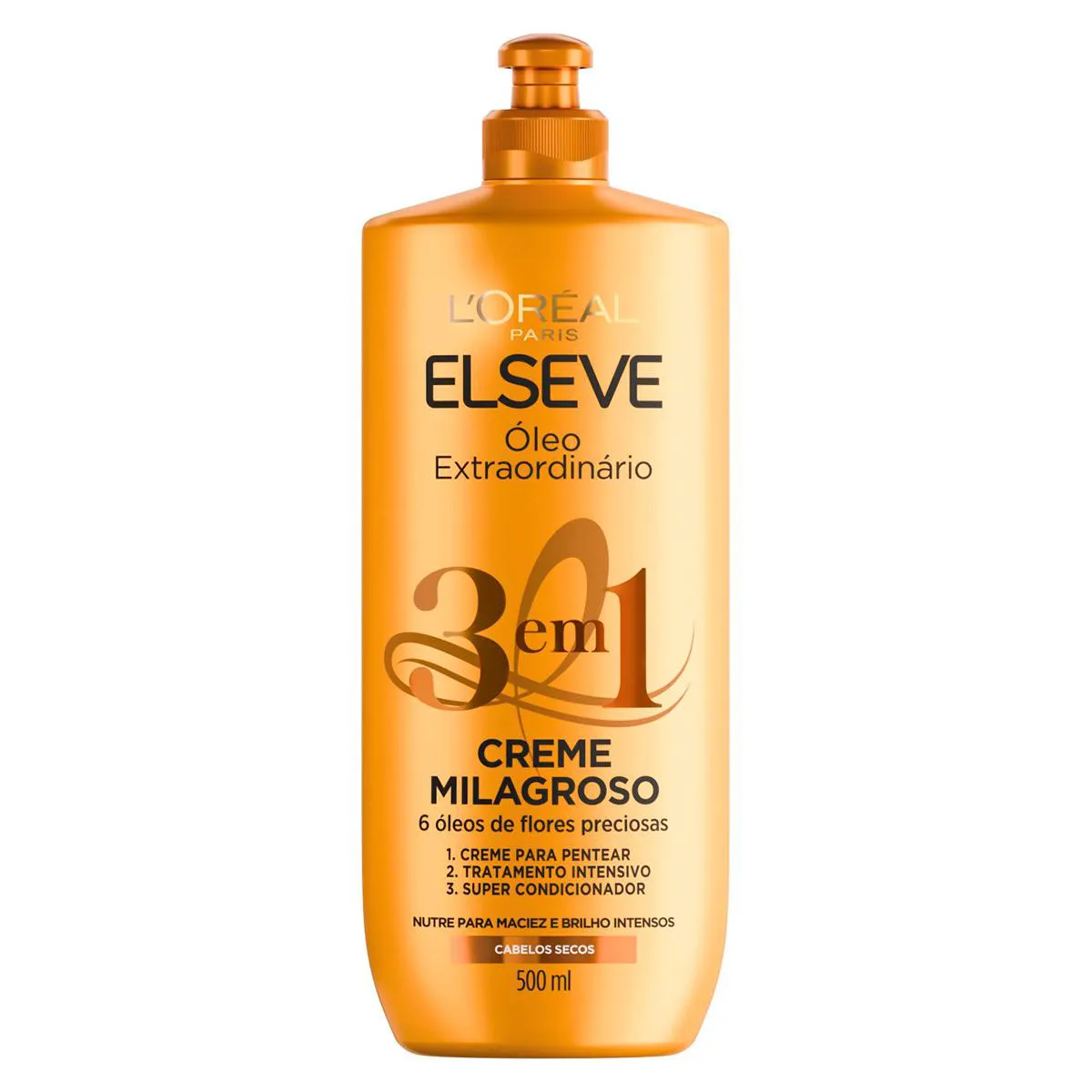 Creme Milagroso Elseve 3 em 1 Óleo Extraordinário 500ml