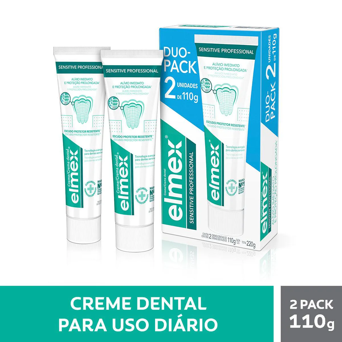 Pasta de Dente Elmex Sensitive Professional Duo Pack 2 unidades de 110g cada