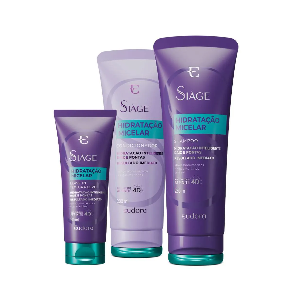 HIDRATAÇÃO MICELAR SHAMPOO + CONDICIONADOR + LEAVE-IN