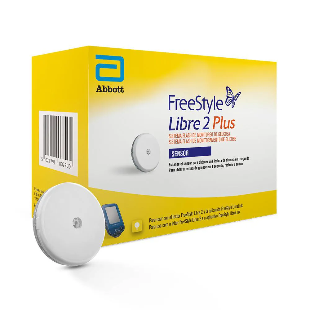 Sensor de Monitoramento de Glicose FreeStyle Libre 2 Plus Sistema Flash