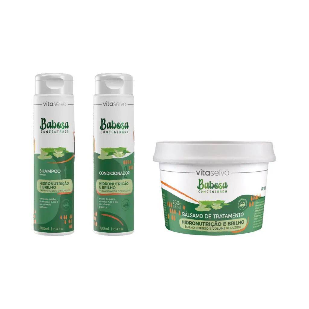 KIT VITA SEIVA BABOSA SHAMPOO+COND+MASCARA