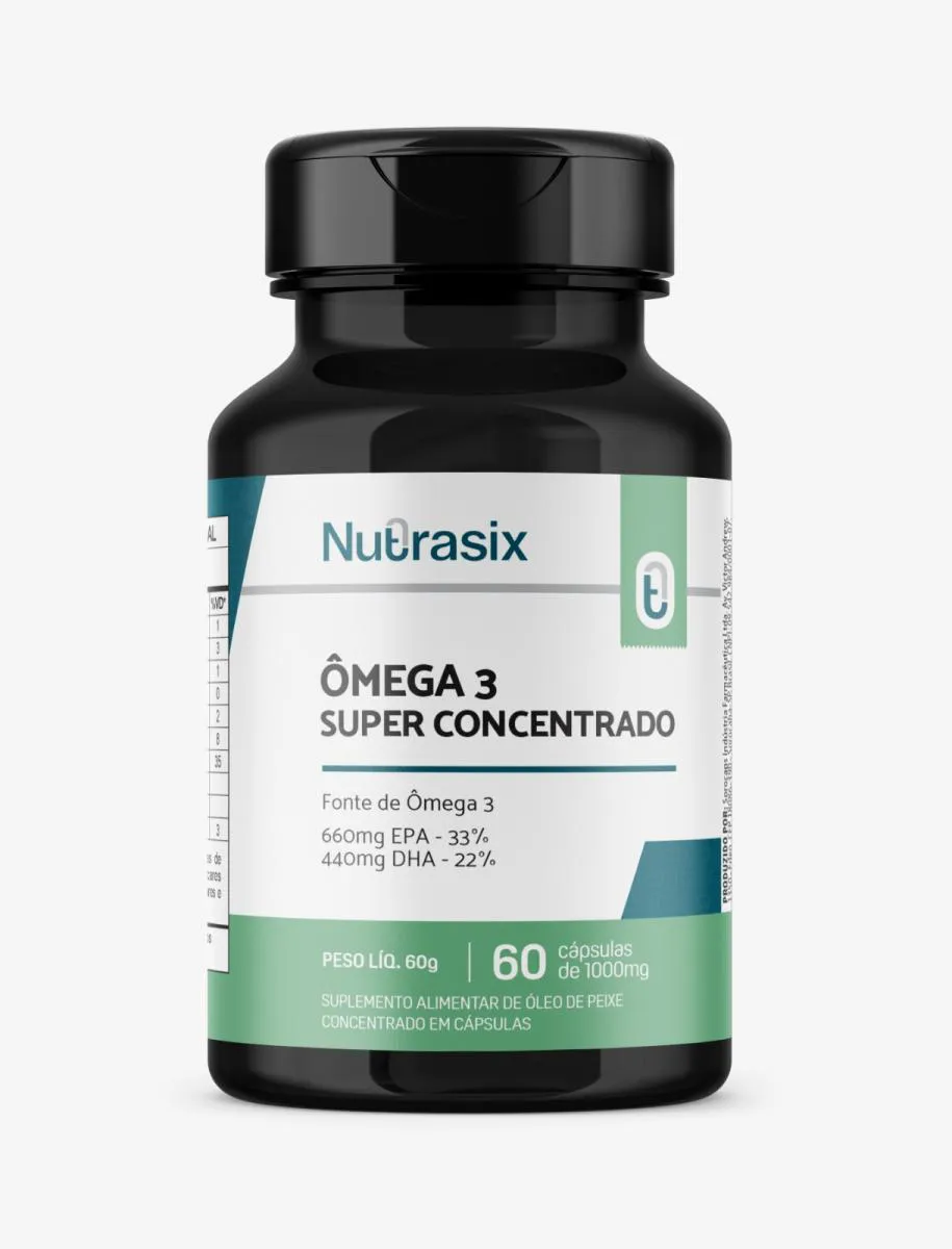 ÔMEGA 3 SUPER CONCENTRADO -  60 CÁPSULAS - NUTRASIX
