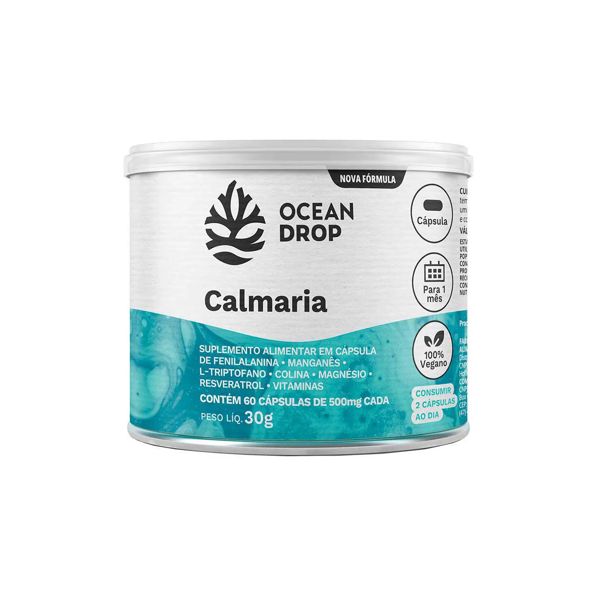 Suplemento Alimentar Ocean Drop Calmaria 60 Cápsulas