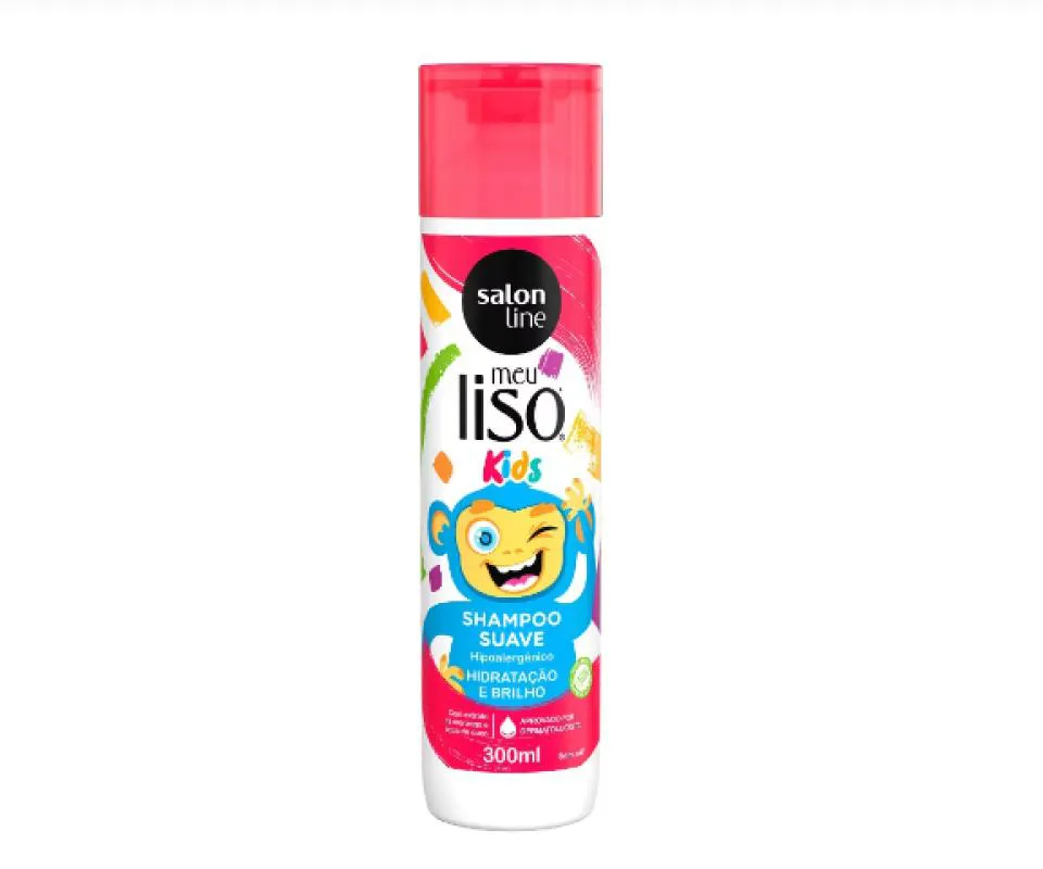 SHAMPOO SUAVE MEU LISO KIDS SALON LINE 300ML HIDRATAçãO E BRILHO