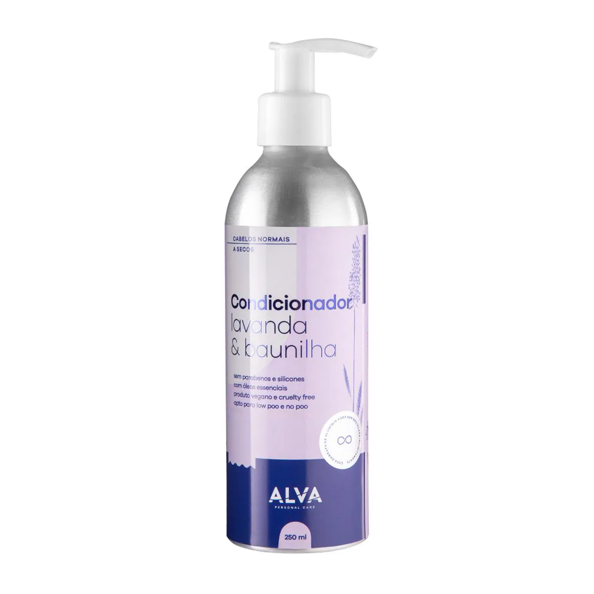 Condicionador Vegano Alva Lavanda e Baunilha Cabelos Normais e Secos 250ml