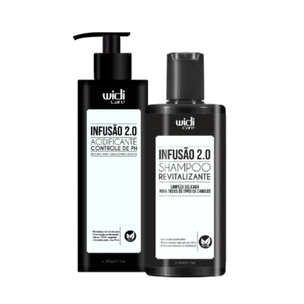 WIDI KIT INFUSãO 2.0 ACIDIFICANTE 300G, INFUSãO 2.0 SHAMPOO REVITALIZANTE 300ML (2 PRODUTOS)