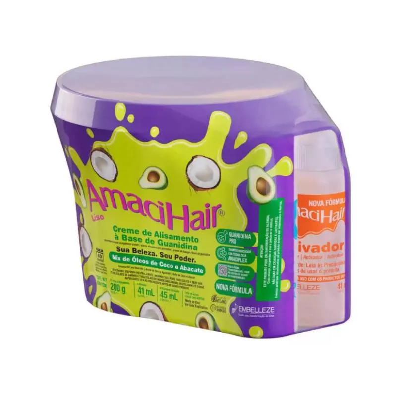 CREME ALISANTE AMACIHAIR LISO BALDINHO 220G